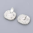 thumbnail image 7 of Yunhgft Diamante Square Shoe Clips Fashion Metal Decorative Shoe Buckle Shoe Brooch - Red, 7 of 7
