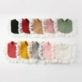 thumbnail image 3 of EUBUY Baby Lace Bibs Drool Bibs Saliva Towel Newborn Teething Infant Dirt Resistant Soft Bibs Baby Cloth Clean Water Absorption Bibs Complementary Food Baby Drool Eating Feeding Red, 3 of 8
