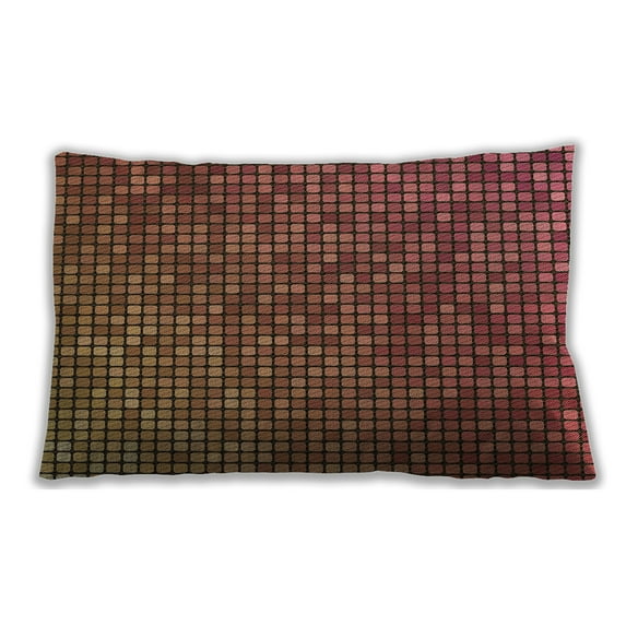 Ahgly Company Patterned Indoor Rectangular Halloween Orange Lumbar Throw Pillow, 13 inch by 19 inch