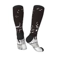 thumbnail image 3 of Zufioo Piano Keys With Musical Notes Print Long High Thigh Socks Knee-High Warm Stocking Women Boot Sock Leg Warmer High Socks for Daily Wear, Cosplay, 3 of 6