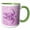 Green/White, variant on 3drose, Pink Shimmering Glittery Underwater Turtle, 15oz Mug