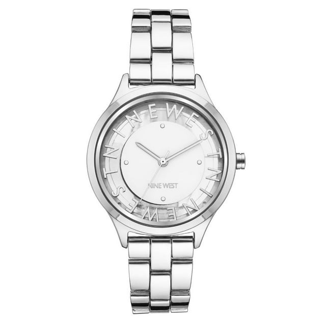 Reloj Nine West Para Dama Extensible De Acero Color Plata Nw2589Wtsv
