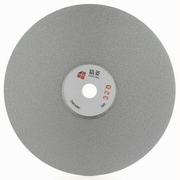 6" inch 150 mm Grit 320 Diamond Grinding Disc Abrasive Wheel Coated Flat Lap Disk Jewelry Tools for Gemstone Glass Rock Ceramics