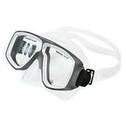 Body Glove Adult Aquatics Series Optical Professional Mask With Corrective Lenses in Strong, Silver