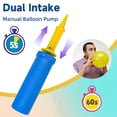 thumbnail image 3 of Balloon Pump Handheld Two-Way Dual Action,Double-Way Air Intake Portable Manual Inflator for Balloons,Swimming Rings, Inflatable Toys, Party Decorations, 3 of 7