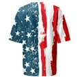 thumbnail image 6 of USSUMA Womens Summer Tops and Blouses Trendy Crewneck Star Stripes USA Patriotic T-Shirts for Women Dressy Casual Short Sleeve 4th of July Independence Day Shirt Tunics Plus Beach, 6 of 6