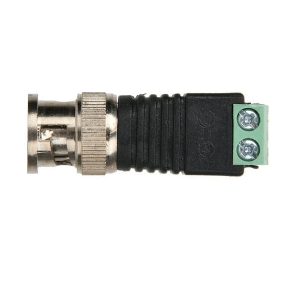 Insulating Fireproof Plastic BNC Connector, Video Balun Adapter BNC Male Adapter, For Household Monitoring Equipment Converters