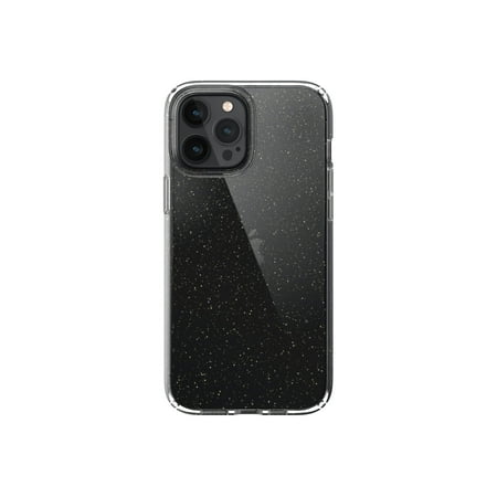 Speck - Presidio Perfect Clear Hard Shell Case for Apple iPhone 12 Pro Max - Clear/gold Glitter