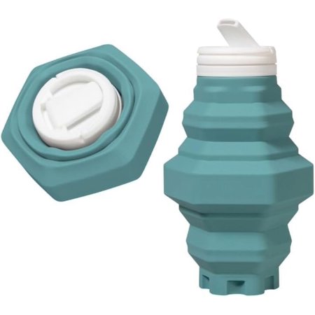 500ml Folding Water Bottle Soft Flasks Drinking Water Bottles Collapsible & Reusable For Outdoor Running Camping Cycling