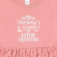 thumbnail image 4 of Inktastic Mommy and Daddy Little Valentine Girls Baby Dress, 4 of 5