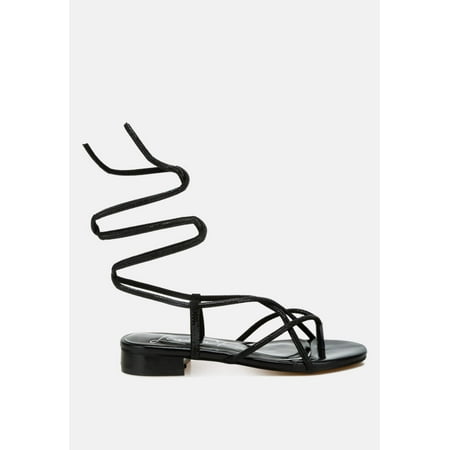 

Babbity Rhinestone Embellished Lace-Up Sandals