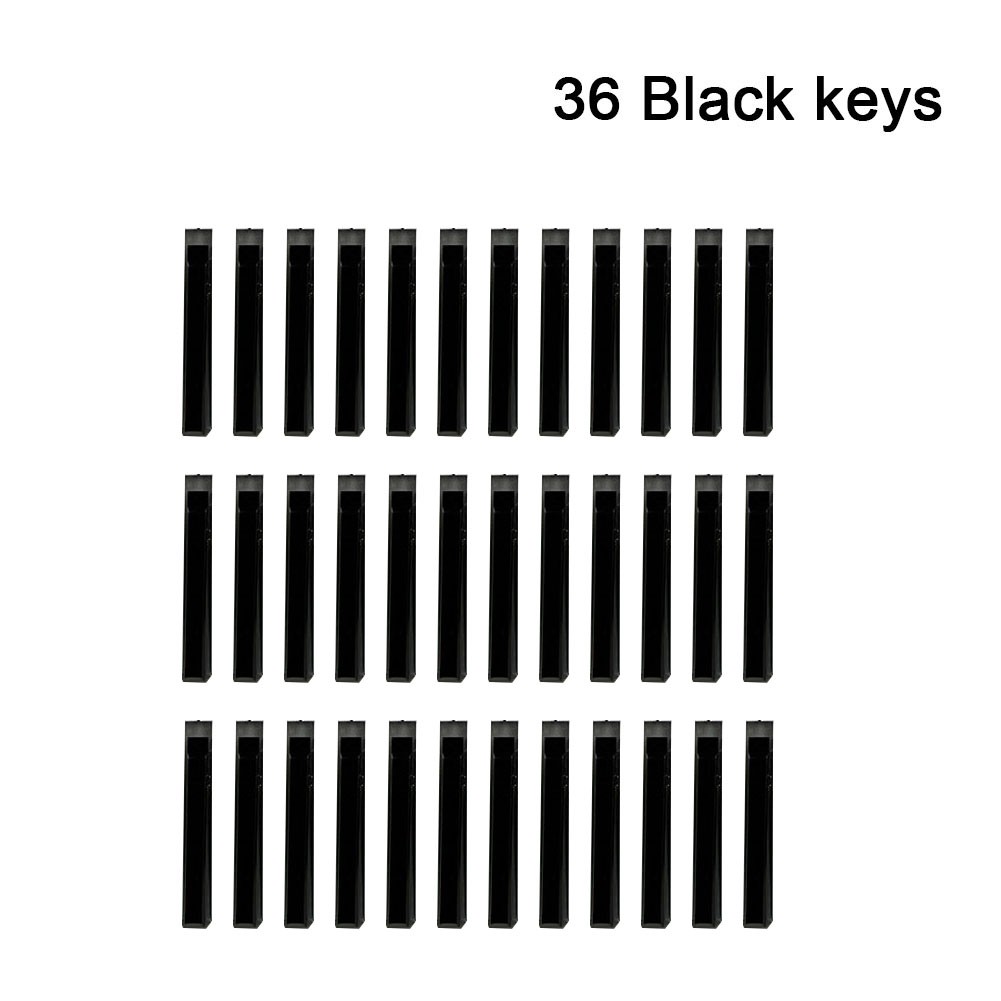 52 36 PCS/Set White Black keys Piano Keytops Kit Replacement tuning