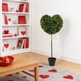 thumbnail image 5 of Heart Topiary, 29 in Valentine's Day HeartTopiary Trees Artificial Outdoor, Faux Boxwood HeartTopiary Outdoor, Artificial Heart-Shaped Trees with Pot for for Home Porch Decor, 5 of 9