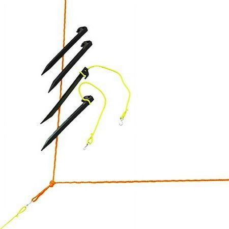 Park & Sun Sports 1/4" Orange Poly Cord Outdoor Volleyball Boundary