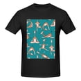 thumbnail image 4 of Bingfone Giraffes Doing Various Yoga Men'S Loose Fit Short-Sleeve Pocket T-Shirt, 4 of 7