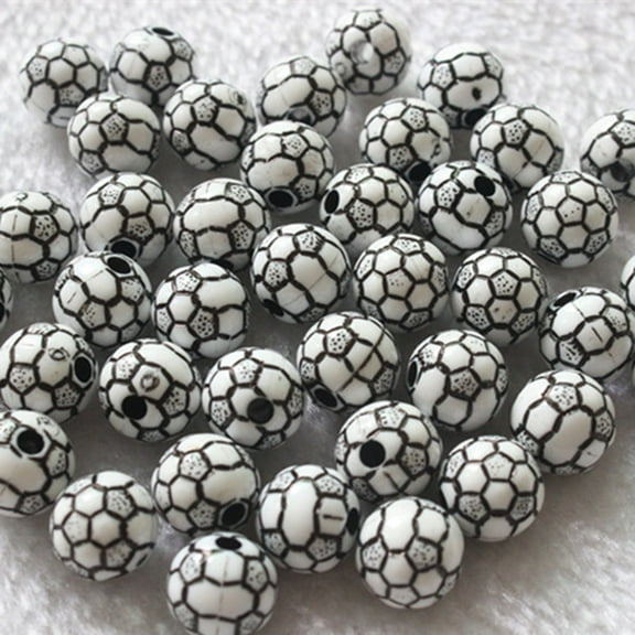 RENACLIPY Football Shaped Jewelry Charms, 60 Pcs Assorted Colors for Sports Fan Gear Accessories and Crafting