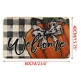 thumbnail image 3 of Qwtwty Home Decor Pumpkin Maple Crystal Velvet Floor Mat Home Entrance Door Mat Thickened Foyer Floor Mat, 3 of 7
