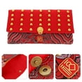 thumbnail image 3 of 1 Pce Enveloppe Rouge Style Chinois Festival de Printemps Poche à Monnaie Tissu Paquet Rouge, 3 of 7