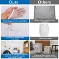 thumbnail image 2 of Hanging Laundry Hamper Bag,Mesh and breathable hanging laundry hamper，Comes with 2free hooks，over the door laundry hamper，space saving，bathroom laundry hamper，Large，white, 2 of 6