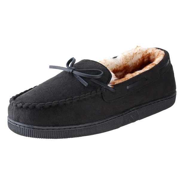 men's leather slippers with rubber soles