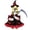 06-Black(fit 23 in goose), variant on SHENGXINY Christmas Porch Goose Outfit Red Printed Coat with Scarf and Santa Hat Porch Goose Clothes for Yard Garden Winter Decor