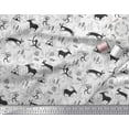 thumbnail image 3 of Soimoi Rayon Fabric Reindeer,Tent & Human African Fabric Prints By Yard 42 Inch Wide, 3 of 3