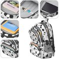 thumbnail image 4 of Cow and Spot White Pattern Cute School Backpack Bag with Padded Back and Adjustable Shoulder Straps 16.9 X 12.6 X 5.9 Inches, 4 of 5