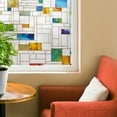 thumbnail image 3 of Artscape Melange 24" x 36" Window Film with Stained Glass Design, 3 of 11