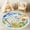 Color 3, variant on Washable Non Slip 6ft Round Rug, Baseball Themed Bats Gloves Field Play Hard Circle Area Rugs with Tassels Carpet for Nursery Bedroom Living Room Playroom Tent Rug