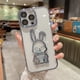 thumbnail image 1 of Funda de arena movediza de oso de dibujos animados para iPhone 11, 12, 13, 14, 15 Pro Max, 7, 8 Plus, XR, X, Xs Max, película protectora de lente, cubierta transparente a prueba de golpes, 1 of 4