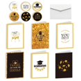 thumbnail image 1 of SUNSIOM 6Packs Graduation Card Pack with Envelopes Graduation Graduation Party Sticker for College High School Congratulations Grad Party Supplies Decor, 1 of 6