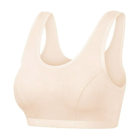 XJDJHC Womens Bras Ladies Thin Tank Top Large Size Wireless Bra Comfortable Support For Everyday Wear Comfort