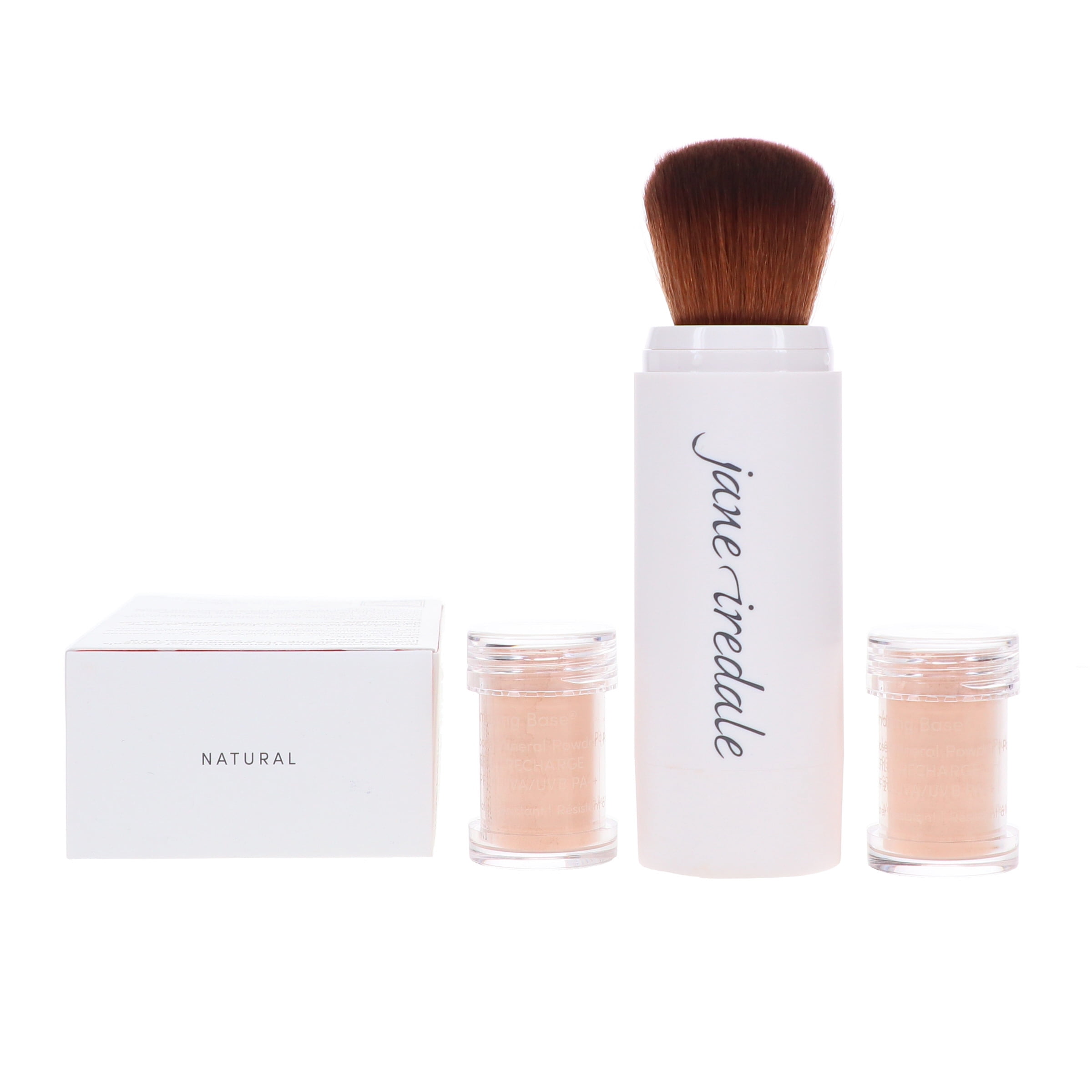 jane iredale Amazing Base Loose Mineral Powder Refillable Brush Natural 0.18 oz