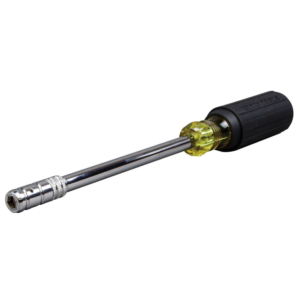 Klein Tools 65129 2-in-1 Hex Head Slide Driver Nut Driver, 6-Inch