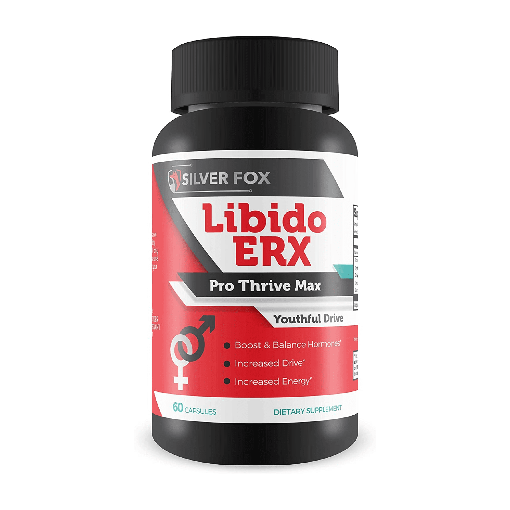 Erx Pro - Libido - Thrive Max - Male Testosterone Booster - Feel Youthful Energy, Focus & Drive - Testosterone TRT Therapy Herbal Pills - Strength Like Steel Rx Free - Health and Vitality - Rx Free