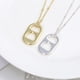thumbnail image 2 of 2 piezas decoraciones decorativas de collar femenino exquisito puede tirar collares de colgantes de anillo, 2 of 6