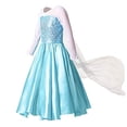 thumbnail image 1 of Vestidos de Elsa para niñas, disfraz de Anna, ropa de princesa para Cosplay, Vestido de reina de la nieve, fiesta de cumpleaños para niños, Sukienki Fivean unisex, 1 of 2
