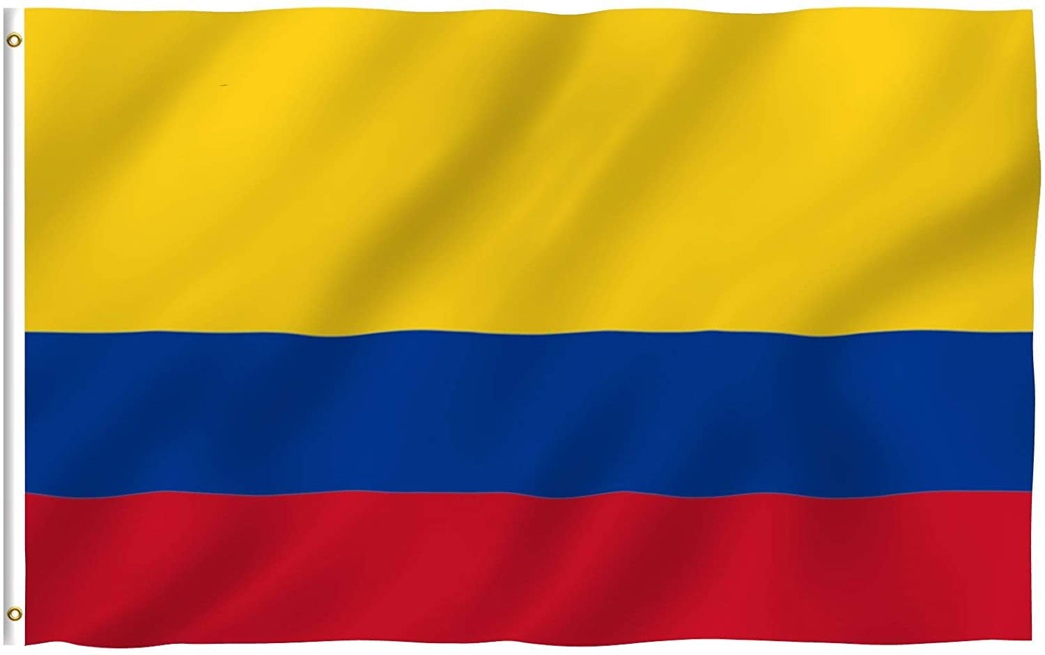 Color de la bandera colombiana