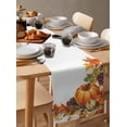 thumbnail image 6 of Fall Pumpkins Burlap-Cotton Table Runner 72 Inches Long,Orange Pumpkins Fruits Thanksgiving Farmhouse Table Runners,Outdoor Dining Tablecloths Decor for Baby Shower Party Wedding 14x72, 6 of 9
