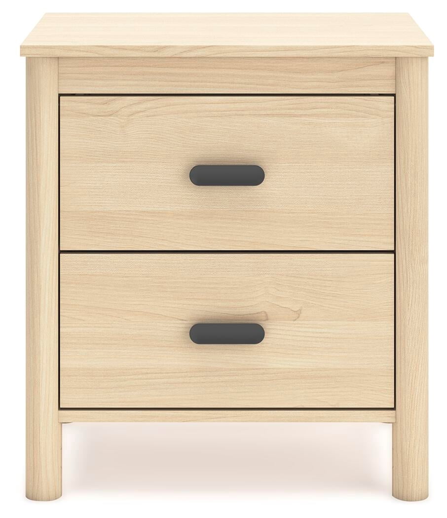 Signature Design by Ashley Cabinella 2 Drawer Nightstand, Tan