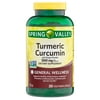 Spring Valley Turmeric Curcumin with Ginger Powder General Wellness Dietary Supplement Vegetarian Capsules, 500 mg, 250 Count