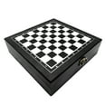 thumbnail image 2 of 4-IN-1 Chess Set Kids Adults Chess Board Game for Playing Chess Cards Dices Dotted Tiles, 2 of 7