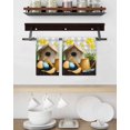thumbnail image 3 of Spring Kitchen Dish Towels for Drying Dishes Set of 3, Country House Eggs Birds Botanical Floral Plaid Waffle Weave Microfiber Hand Tea Bathroom Towels Quick Dry & Absorbent Towel 15.7x23.6, 3 of 7