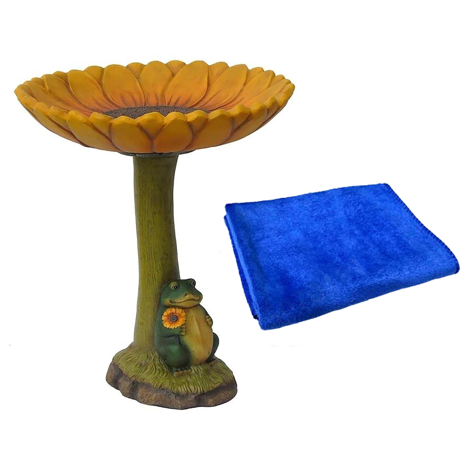 Hummingbird Feeders for Outdoors Bird Bath Feeder Standing Resin Bird Bath Bowl Tray Sunflower Garden Standing Feeder Garden For Lover