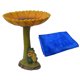 thumbnail image 2 of Comedero de baño para pájaros de resina, bandeja de baño para pájaros en el jardín de girasol, bandeja para bañeras para pájaros y decoración exterior del jardín, 2 of 7