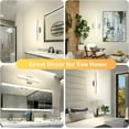Combuh LED Bathroom Vanity Light 16Inch 9w IP44 Chrome Shining Wall