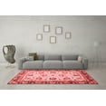 thumbnail image 3 of Ahgly Company Indoor Round Oriental Red Traditional Area Rugs, 3' Round, 3 of 4