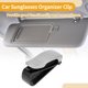 thumbnail image 3 of Clip para gafas de sol en el coche Unique Bargains, soporte universal para gafas de sol en el parasol del coche ABS tono plateado 6.5x2cm 1 Pcs, 3 of 7