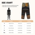 thumbnail image 2 of Cauagu Rustic Cabin Autumn Forest Pajama Pants for Women Loose Fit Wide Leg Trouser Pants Casual Elastic Waist Drawstring Lounge Pants, 2 of 6
