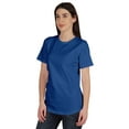 thumbnail image 4 of Inkmeso T-Shirt Basique à Col Rond pour Femmes, Manches Courtes, Coupe Régulière, Long Tee, Haut d'Entraînement, 4 of 8
